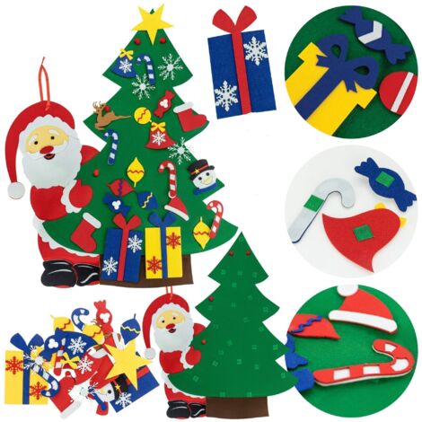 Sapin Mural Décoration Noël Sapin De Noël En Feutrine Pour Enfant Sapin Mural Décoration Noël Sapin De Noël En Feutrine Pour Enfant