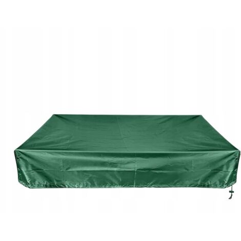 COUVERTURE DE BAC À SABLE 150x150x20cm protection contre le sable avec cordon de serrage imperméable (1/5)
