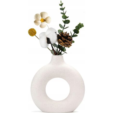 VASE EN CÉRAMIQUE IMPECCABLE Cadeau élégant pour fleurs Minimaliste (1/5)