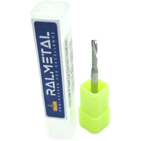 Fraise VHM 1P Coupe vers le bas 2,5 x 12 x 3,175 x 38 mm (1/3)