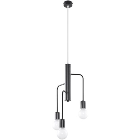 SUSPENSIONS ORALIA 3 E27 NOIR LUMILO 03.111.02 (1/5)