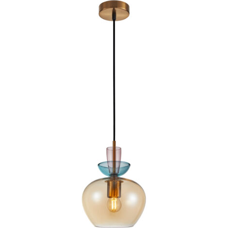 SUSPENSIONS FANDA 1 E27 OR ITALUX PND-31882-1-GD-AMB (1/2)