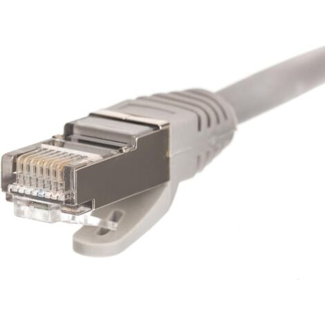 goobay 51524 Câble de Brassage Cat 6, connecteur 90 degrés, câble