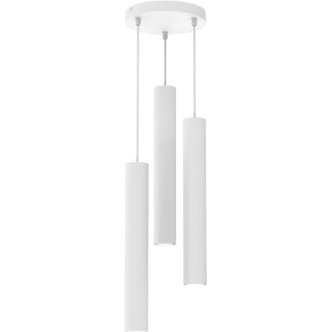 LAMPE SUSPENDUE HUDSON 3 GU10 BLANC MILAGRO MLP8800 (1/5)