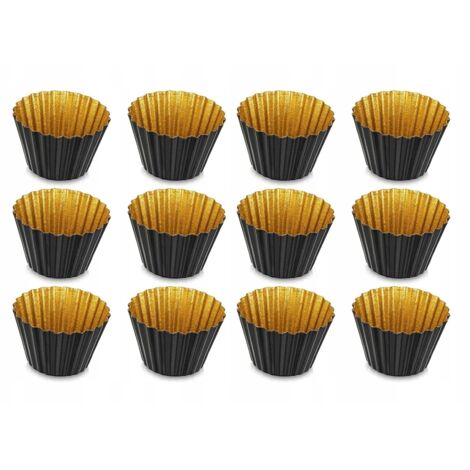 LOT DE 12 BOUGEOIRS EN MÉTAL, DORÉS ET NOIRS, POUR LAMPES DE THÉIÈRE VINTAGE (1/5)