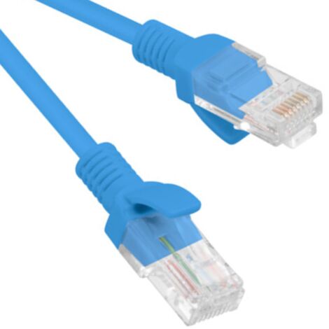 Lanberg PCU5-10CC-0300-B câble réseau Bleu 3 m Cat5e U/UTP (UTP) (1/5)