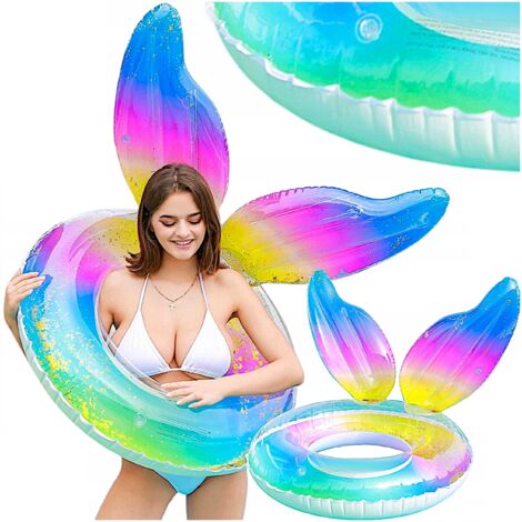Bouée gonflable sirène à paillettes TG64232 (1/5)