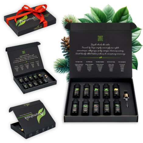 Coffret d'huiles essentielles pour l'immunité CERTIFICATS 100% Naturel (1/5)