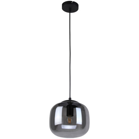 Suspension Calto 1 E27 Noir sablé Italux PND-67705-1-BK-SG (1/2)
