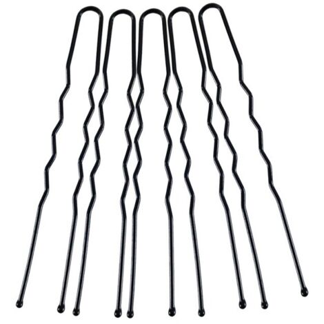 Épingle à cheveux Donegal noire 5 cm (5094) - 1 paquet de 50 pièces