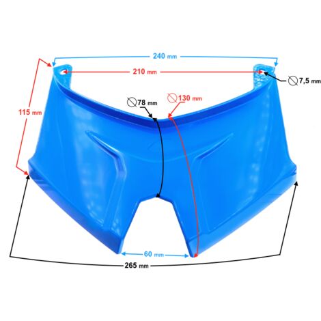 Boîtier - connecteur bleu pour scooter B-Max (1/4)