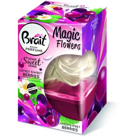 Brait Magic Flower Désodorisant décoratif aux délicieuses baies sucrées 75 ml
