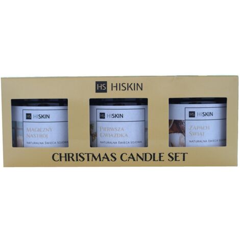 Coffret de bougies de Noël HISKIN, bougies de soja, 1 paquet - 3 pièces (1/2)