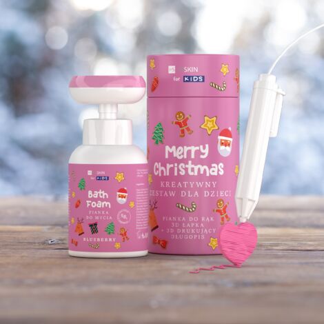 Coffret de Noël HISKIN pour filles, rose et framboise