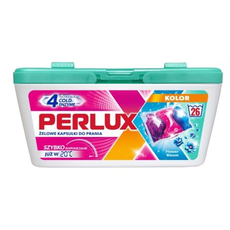 Capsules de lessive PERLUX KOLOR Flower Bloom, boîte de 26 capsules ...