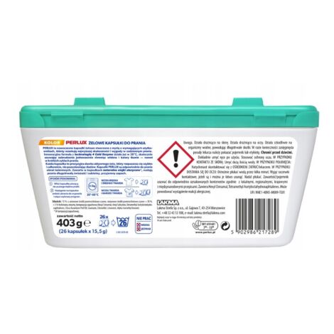 Capsules de lessive PERLUX KOLOR Flower Bloom, boîte de 26 capsules ...