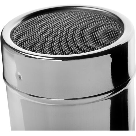 Qiilu Shaker à sucre Distributeur de poudre antirouille durable en acier inoxydable de qualité Qiilu Shaker à sucre Distributeur de poudre antirouille durable en acier inoxydable de qualité
