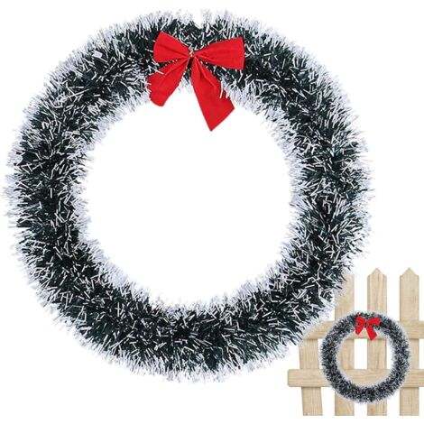 Couronne De Noël Artificielle Avec Nœud, Clochettes Et Baies - Décoration Festive 30cm