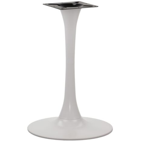 Table de salle à manger rectangulaire 49 cm – Élément supérieur en tôle emboutie 24x24 cm – Socle lesté 5 kg – 8 trous de fixation (1/5)