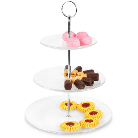Plateau en verre à 3 étages 33 cm (1/5)