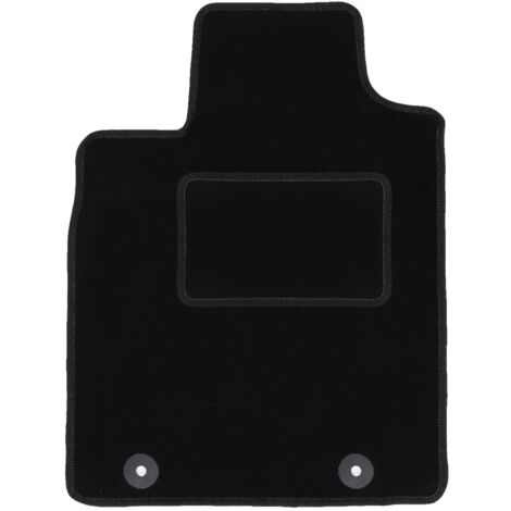 Tapis conducteur noir pour Dacia Sandero II berline et Stepway (2013-2019) – Doublure en polypropylène – Ajustement précis pour confort de conduite