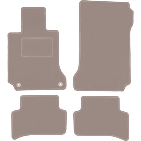 Tapis en velours beige pour Mercedes C W204 berline, break, coupé (2007-2014) (1/5)