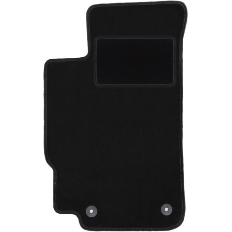 Tapis de sol conducteur en velours pour : Peugeot 406 berline, break, break (1995-2004) noir