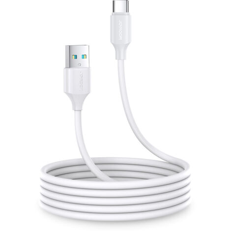USB - Câble de chargement et de transmission de données USB Type C 3A, 2 m, blanc