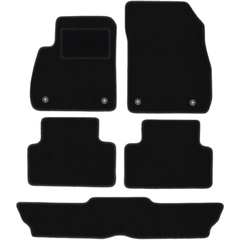 Tapis en velours noir pour Opel Zafira C 7 places (2012-2019)