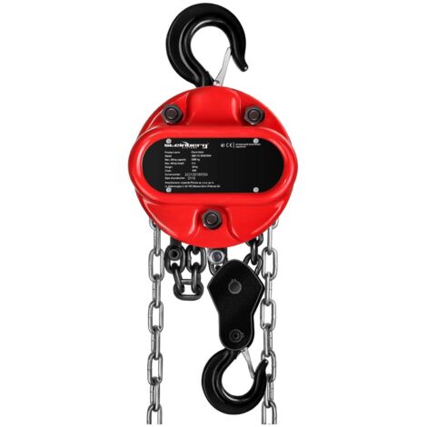 Steinberg Systems – Palan à chaîne 3000 kg – Hauteur de levage 3 m – Acier allié pour usage intensif – Mécanisme de sécurité intégré (1/7)