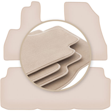 Tapis de sol beiges PREMIUM pour : Fiat 500L minivan 2012- (1/5)