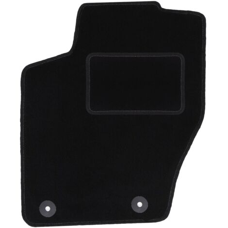 Tapis de sol conducteur en velours noir pour Peugeot 307 berline, break et SW (2001-2009).