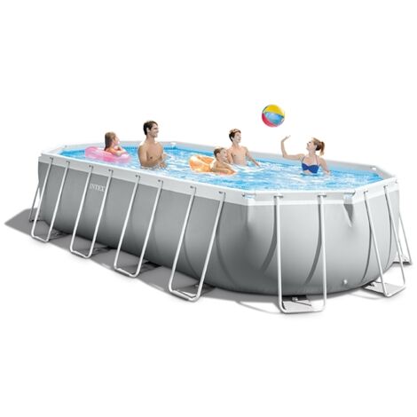 Piscine tubulaire INTEX Prism Frame - Ovale - 610x305x122cm (1/4)