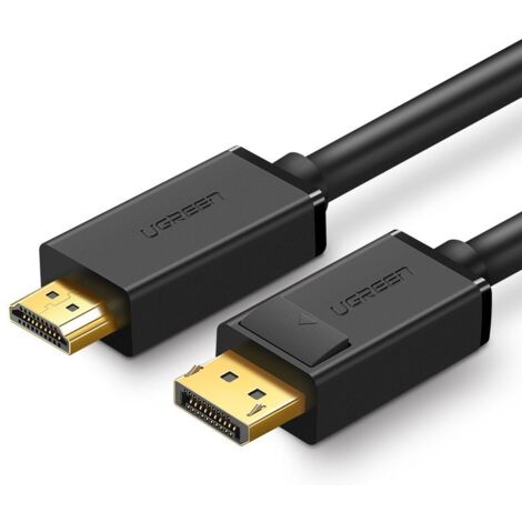 Câble adaptateur DisplayPort vers HDMI 4K 30 Hz 32 AWG 1,5 m noir (1/5)