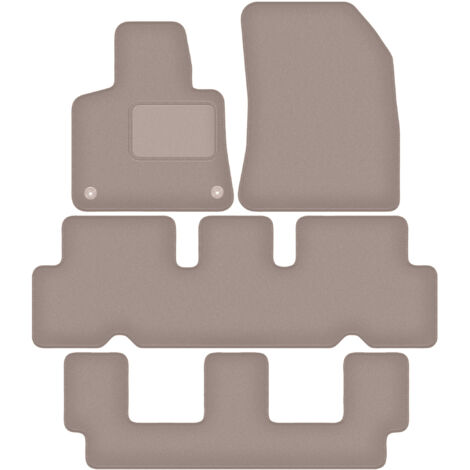 Tapis en velours beige pour Citroën C4 Grand Spacetourer 7 places (2013-2021) (1/5)