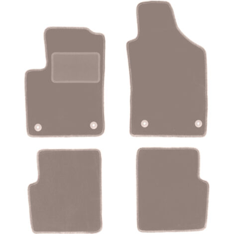 Tapis en velours beige pour : Fiat 500 FL à hayon (2013-2019) (1/5)