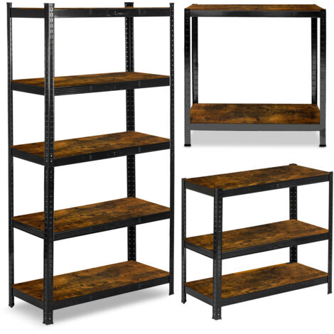 TuffStore® Étagère de rangement en plastique noire à 5 niveaux (36 po l x 72 po H x 24 po... | Home Depot Canada