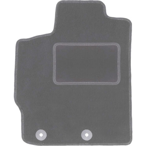 Tapis de sol conducteur en velours pour : Toyota Yaris II hatchback (2005-2011) graphite