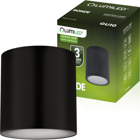 Lampe de jardin tubulaire extérieure GU10 LED IP54 ronde 95 mm RONDE LUMILED (1/5)