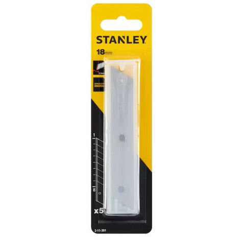 LAMES DE CUTTERS STANLEY 18MM DISTRIBUTEUR 5 lames