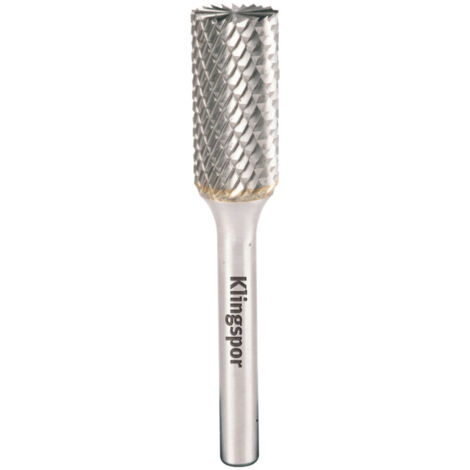 Klingspor 295553 Fraises de Fraises en carbure, HF 100 B, Dent 6, 6 mm Diamètre de l'arbre, 8 x 19 x 64 mm (1/3)
