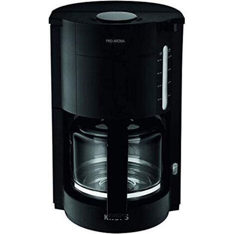 Krups – Cafetière filtre 15 tasses 1100W – Capacité 1,25L – Fonction maintien au chaud – Arrêt automatique – Couleur noir