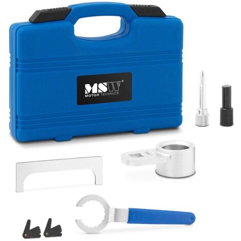 MSW – Outil de réglage arbre à cames 7 pièces – Acier anti-corrosion – Pour moteurs VW Crafter/LT/Transporter – Remplacement courroies et chaînes (1/5)