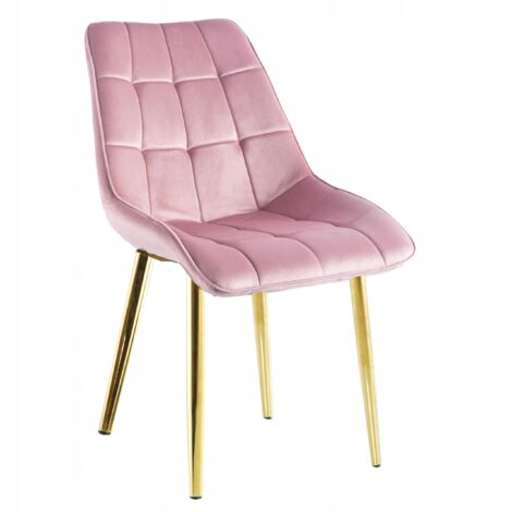 FAUTEUIL MATELASSÉ EN VELOURS ROSE GLAMOUR POUR BUREAU, SALON, FURNITEX (1/5)