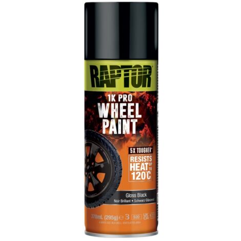 Peinture pour jantes Noir Brillant 378ml Raptor