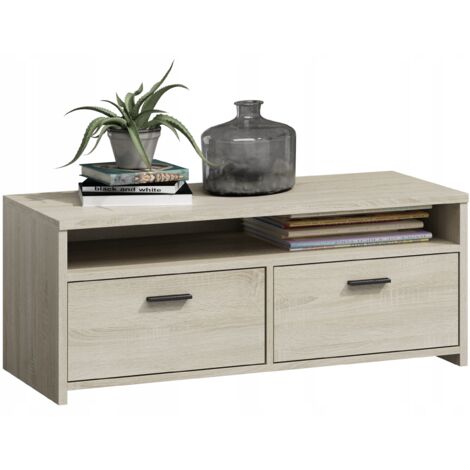Table, meuble TV, MILI, sonoma, 100 cm, commode, étagère (1/3)