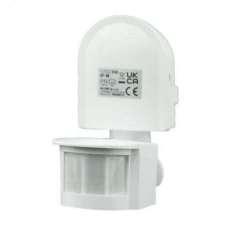 Détecteur de mouvement PIR CP-3B blanc en saillie 180 degrés réglable Eco Light (1/4)