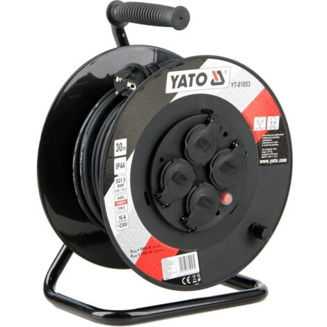 Yato YT-81053 Enrouleur de câble 30 mètres noir et vert (1/2)