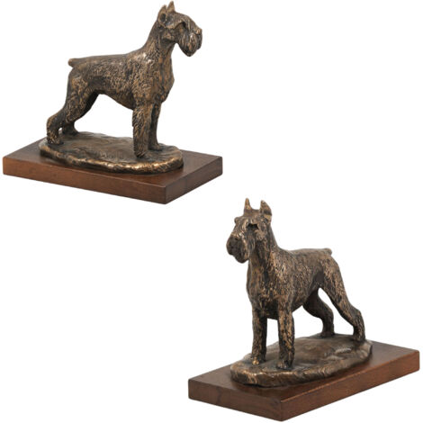 Schnauzer, Schnauzer - une statuette de chien, une figurine de silhouette de chien, un trophée pour une exposition canine de la marque Art-Dog (1/5)