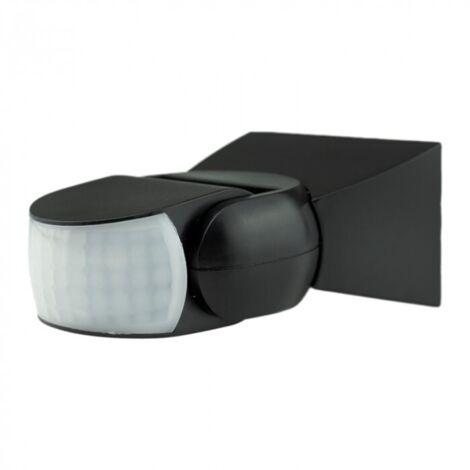Détecteur de mouvement PIR CP-5C noir en saillie 180 degrés réglable Eco Light (1/3)